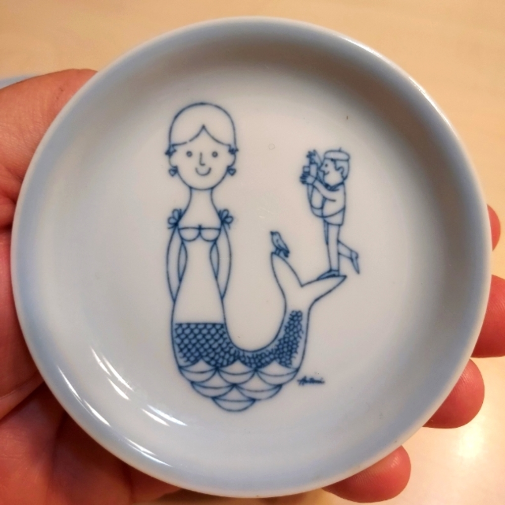 Antoni mermaid porcelain dish 3.25"